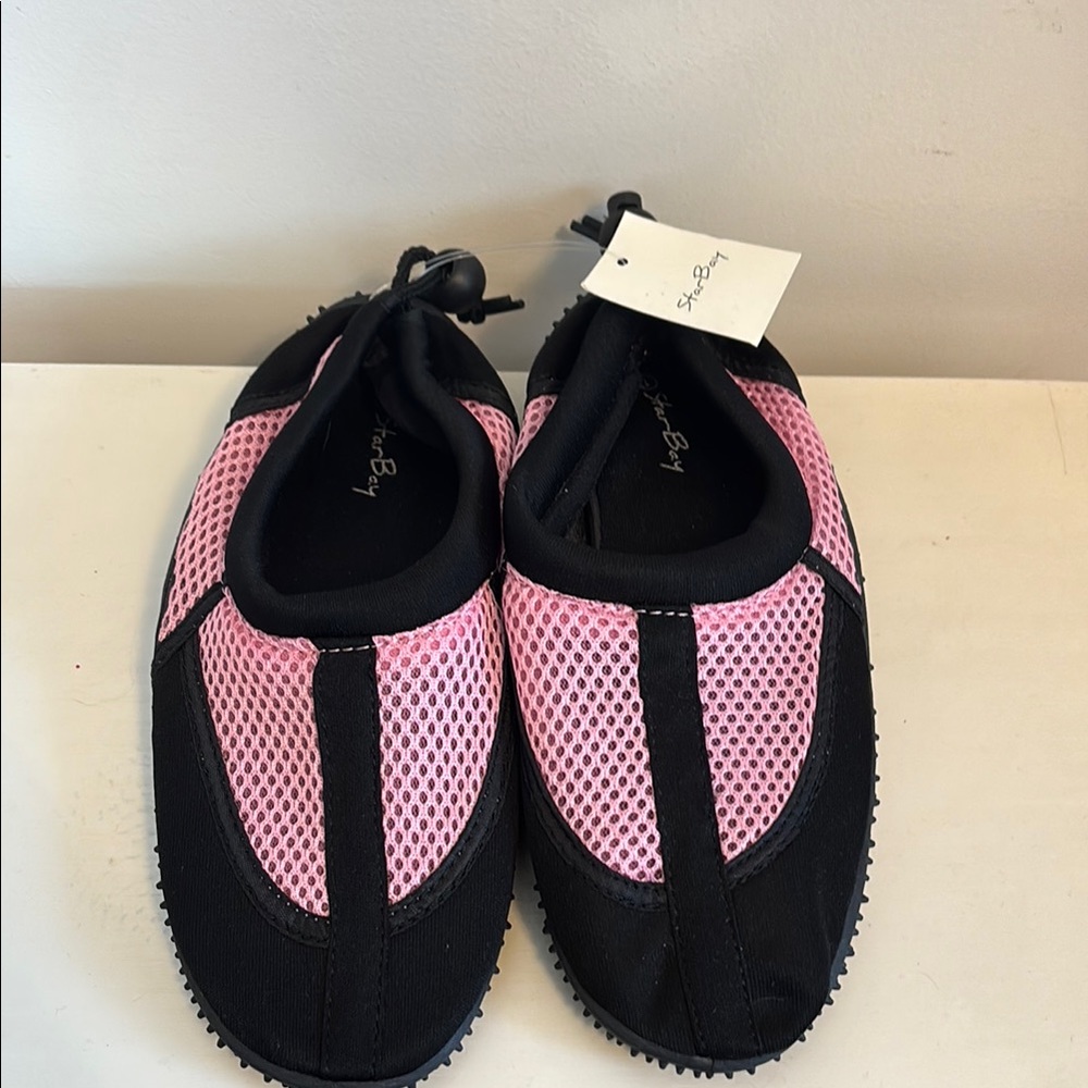 Pink and Black Mesh Water Shoes